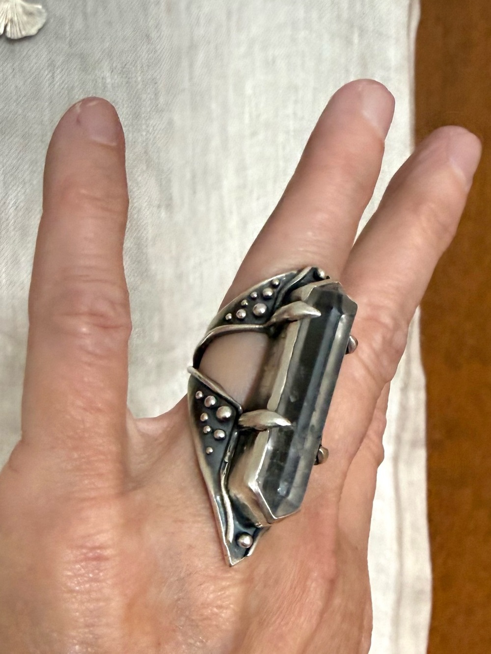Acid Queen Jewelry Open Amplifier Ring, US 6.5 - Picture 12 of 16